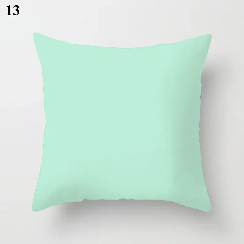 Axyaa Mint Green Blue Geometric Cushion Cover Modern Home Decor