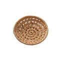 Axyaa Rattan Woven Towel Tray Snack Plate Fruit Storage Basket
