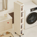 Axyaa Slim Storage Cabinet: Minimalist Organizer for Kitchen & Bathroom