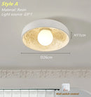 Axyaa Modern Resin Ceiling Chandelier, LED Bedroom Lighting Fixture for Corridor, Balcony, Cloakroom, and Porch