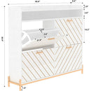 Axyaa Entryway Shoe Cabinet: Slim Hidden Storage, 4 Flip Drawers, Large Organizer Rack