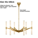 Axyaa Vintage Copper LED Ceiling Chandelier for Kitchen, Living Room - Brenta Grande