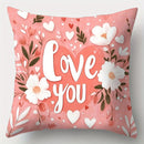 Axyaa Mother'S Day Throw Pillow Covers - Romantic Love, Bicycle, and Rose Bouquet Designs