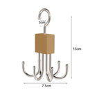 Axyaa Rotating Multi-Claw Belt Rack & Closet Organizer