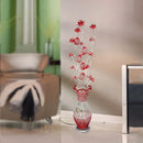 Axyaa Red Aluminum Wire LED Floor Lamp for Modern Living Room & Bedroom Decor