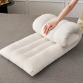 Axyaa Knitted Cotton Couple Pillow White Grey 48*150cm