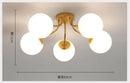 Axyaa Modern Black Glass Ball Ceiling LED Chandelier