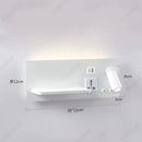 Axyaa LED Wall Lamp with Adjustable Angle and USB Charging Port