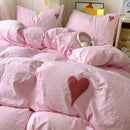 Axyaa Solid Color Bedding Set: Soft Bed Linens for Adults & Kids