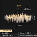 Axyaa Luxury Crystal Chandelier for Elegant Living Spaces