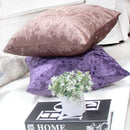 Axyaa Crushed Velvet Pillow Covers 45x45cm for Living Room Decor & Bed Party