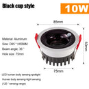 Axyaa PIR Motion Sensor Spotlight COB Downlight for Indoor Lighting