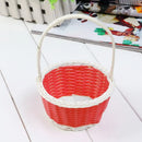 Axyaa Flower Storage Basket Round Plastic Vine Shopping Hamper