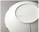 Axyaa 10-Inch Ceramic High-End Soup Bowl White Tableware - Multipurpose Shallow Bowl