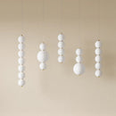 Axyaa Glass Bubble Chandelier Pendant Light - Ceiling Hanging Lamp for Living Bedroom