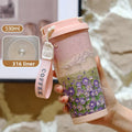 Axyaa Ceramic Inner Liner Tumbler Stainless Steel Cup with Lid & Straw