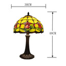 Axyaa Tiffany Style Tulip Desk Lamp Americana Design Rustic Bedroom Office Decor