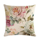 Axyaa Spring Paris Bird Flower Pillowcase Set for 45x45 Cm Pillows