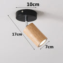 Axyaa LED Wood Ceiling Spotlight Adjustable Wall Lamp for Home Decor