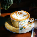 Axyaa Exquisite Ceramic Splicing Tea Cup Set for Elegant Afternoon Enjoyment