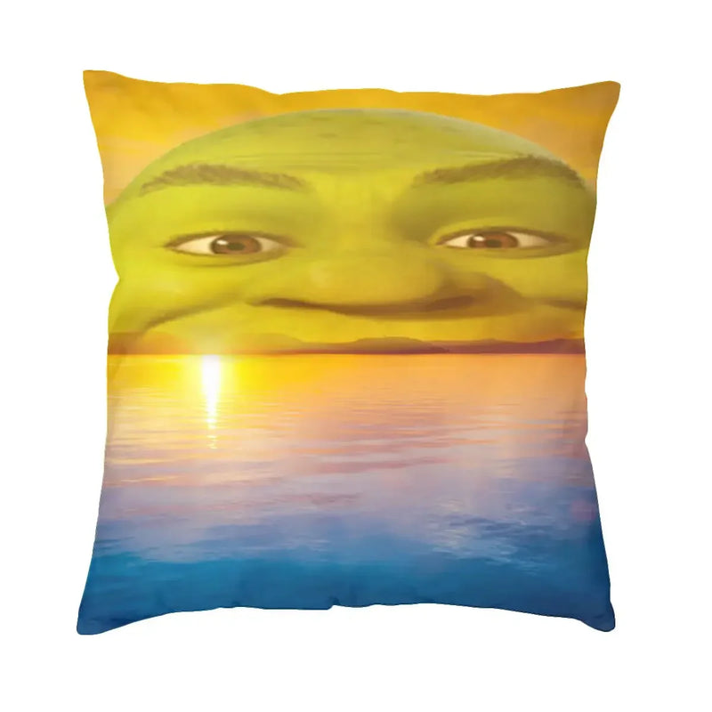 Axyaa Soft Polyester Mona Lisa Pillowcase: Decorative Sofa Cushion Cover