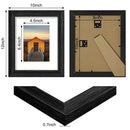 Axyaa Rustic Picture Frames Set of 2 for Wall/Table Display Collage Decor