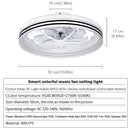 Axyaa Smart RGB Music Ceiling Fan Light with Remote Control and APP Control