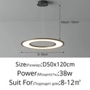 Axyaa Modern Ring Pendant Light for Living Room, Dining Room & Study