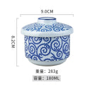 Axyaa Japanese Ceramic Bowl with Lid for Molecular Cuisine and Desserts