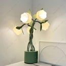 Axyaa Lily of the Valley Lamp: USB-C, Decorative Flower Light with Dimmable G4 Bulb