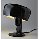 Axyaa White Iron Table Lamp: Postmodern Minimalist Nordic Design with Shiny Black E27 LED Bulb