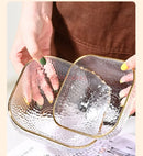 Axyaa 800ml Glass Fruit Plate High Beauty Tea Table Snack Plate