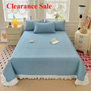 Axyaa Modal Lace Bed Cover with Star Embroidery, Summer Quilted Sheet