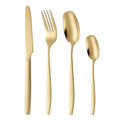 Axyaa Stainless Steel Tableware Set - Knife, Fork, Spoon, 4-Piece Steak Cutlery