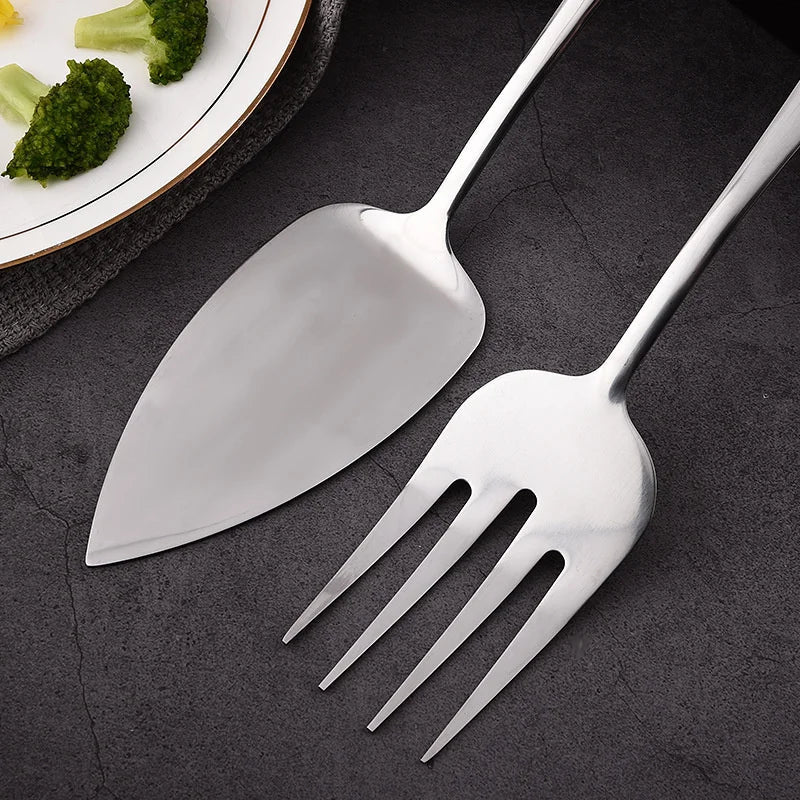 Axyaa Stainless Steel Kitchenware Set with Long Handle Utensils