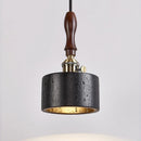 Axyaa Black Hole Stone Pendant Light for Retro Style Lighting