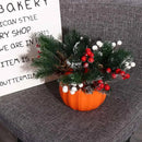 Axyaa Pumpkin Vase Plastic Flower Organizer Home Garden Decoration