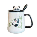 Axyaa Cute Panda Ceramic Mug | Funny Breakfast Tea Coffee Cup | Personalized Gift Drinkware