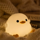 Axyaa Silicone LED Duck Night Light: Cute, Dimmable, Rechargeable for Baby Bedrooms