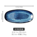 Axyaa Large Ceramic Fish Tray: Oval Sushi & Western Dish for Hotels & Restaurants