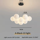 Axyaa Moon Bubble Lamp: Nordic Pendant Light for Bedroom and Dining Room