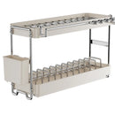 Stainless Steel Over Sink Drying Rack by Axyaa for Kitchen Countertop Draining and Storage