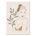 Bohemian Leaf Canvas Poster for Modern Living Room Decor - Axyaa
