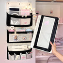 Axyaa Fabric Hanging Organizer with Large Pockets - Foldable Multi-layer Storage Holder