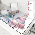 Axyaa Princess Queen Cake Kitchen Absorbent Mat, Antiskid & Quick-Drying