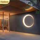 Axyaa Stainless Steel Crescent Wall Lamp - Waterproof IP65, Outdoor Lighting for Corridor & Courtyard