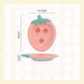 Axyaa High Aesthetic Ceramic Fruit Plate for Desserts and Snacks