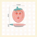 Axyaa Ceramic Dessert Plate: Aesthetic Tea Table Snack Salad Plate, Underglaze Color