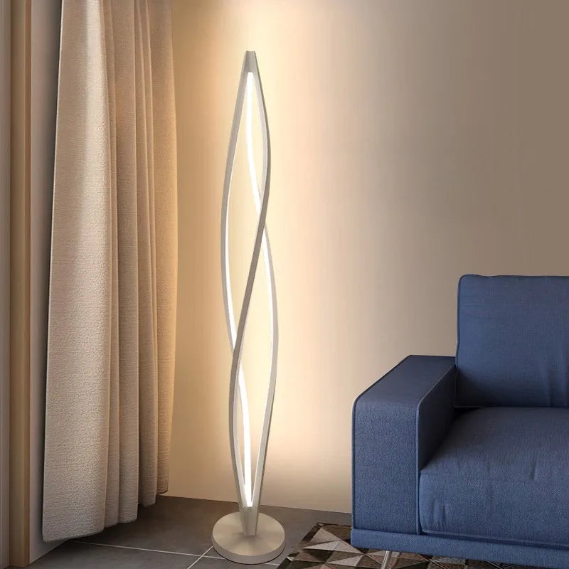 Axyaa LED Spiral Aluminum Chandelier for Conference Room and Lobby Decoration
