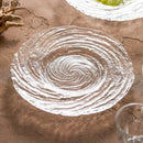 Axyaa Glass Ripple Plate Set for Molecular Cuisine Restaurant Tableware